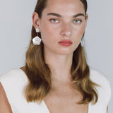 Jennifer Behr - Zinnia Earrings -- Mother of Pearl