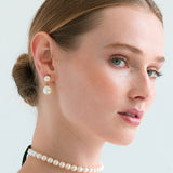 Jennifer Behr - Paige Pearl Earrings -- Pearl