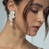 Jennifer Behr - Makenzie Earrings -- Mother of Pearl