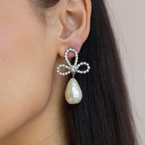 Jennifer Behr - Devina Earrings -- Crystal Pearl