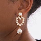 Jennifer Behr - Casey Earrings -- Pearl