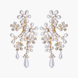 Jennifer Behr - Ursella Earrings -- Crystal Antique Gold