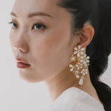Jennifer Behr - Ursella Earrings -- Crystal Antique Gold