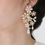 Jennifer Behr - Ursella Earrings -- Crystal Antique Gold