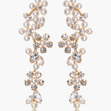 Jennifer Behr - Jacinthe Earrings -- Crystal Antique Gold