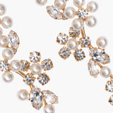Jennifer Behr - Jacinthe Earrings -- Crystal Antique Gold
