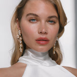 Jennifer Behr - Jacinthe Earrings -- Crystal Antique Gold