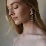 Jennifer Behr - Jacinthe Earrings -- Crystal Antique Gold