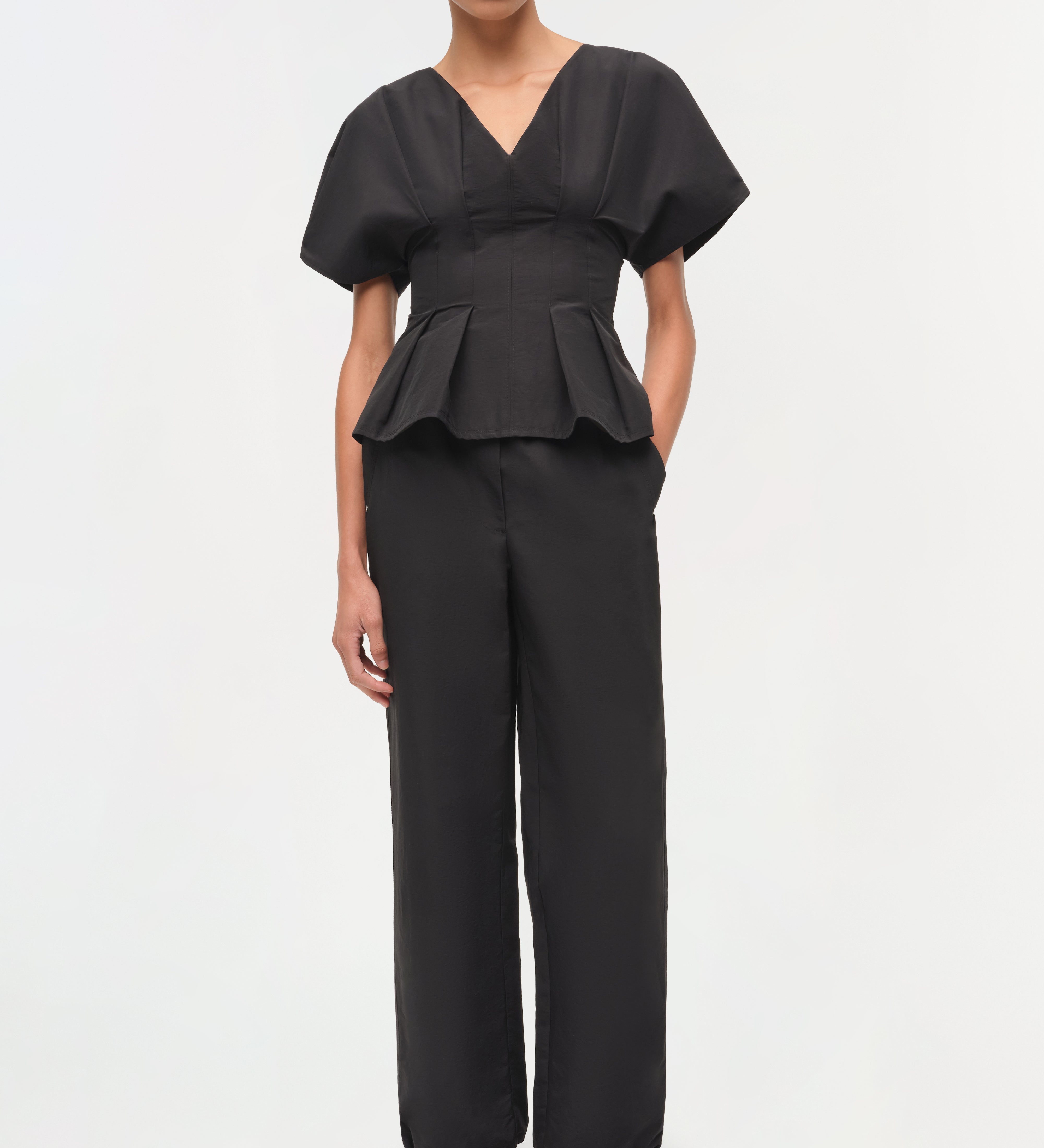 Simkhai - Mavrick Cotton Faille Pull On Pant