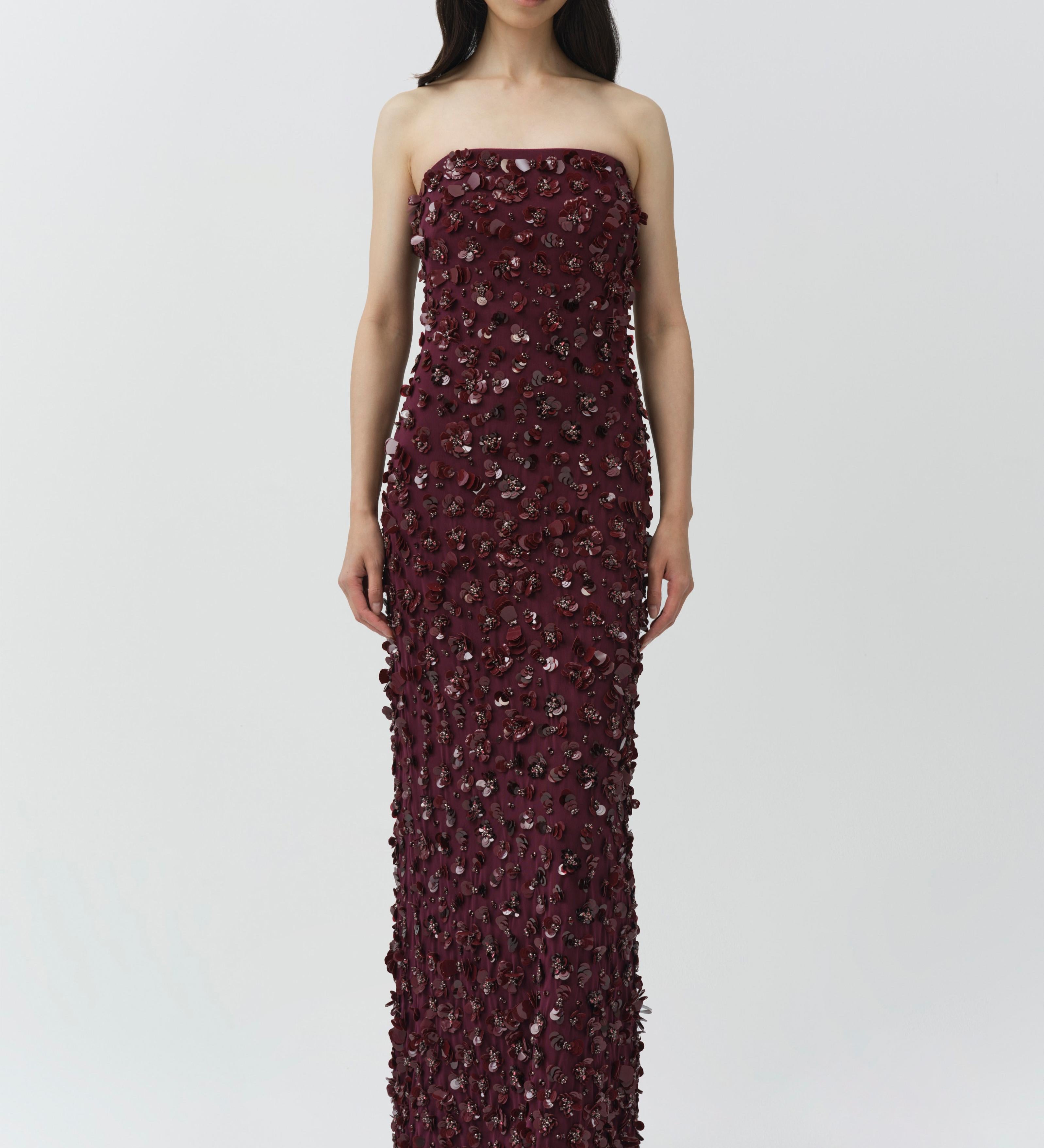 Simkhai - Serafina Strapless Embellished Gown