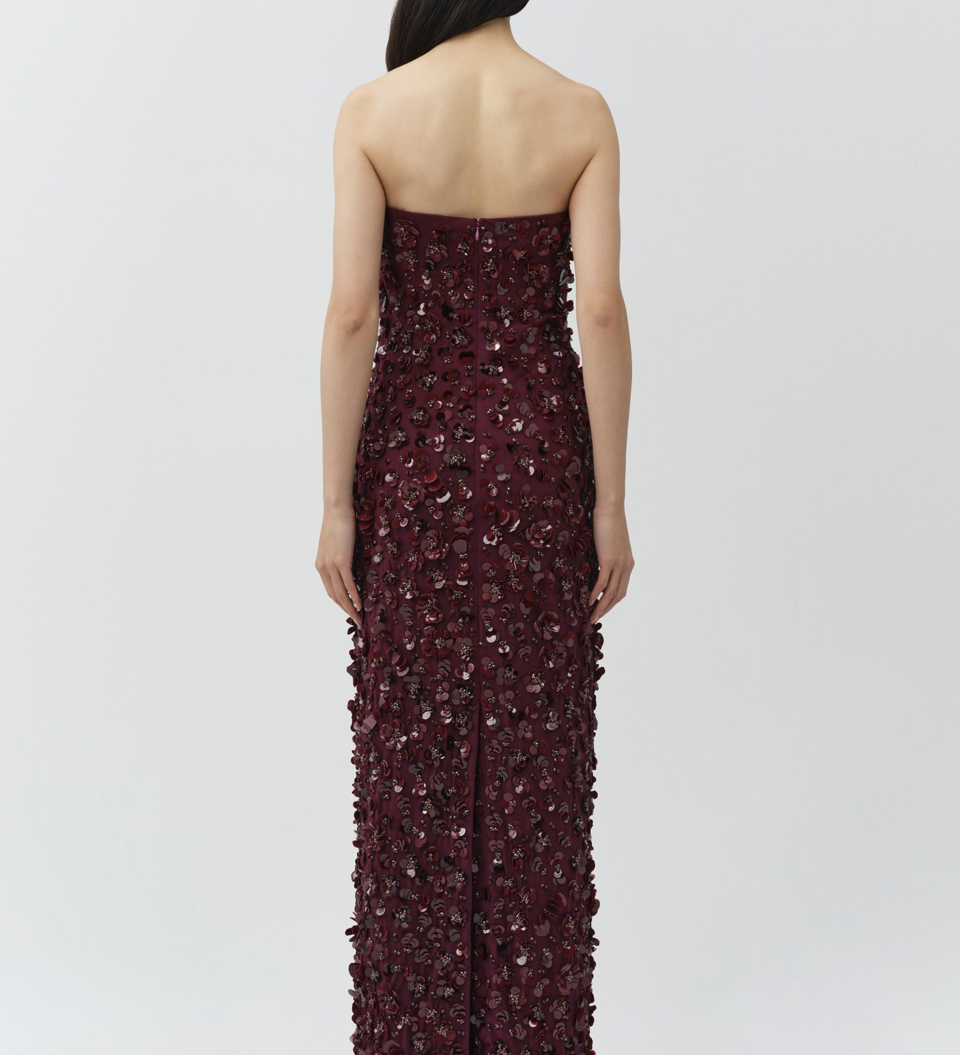 Simkhai - Serafina Strapless Embellished Gown