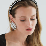 Jennifer Behr - Luciana Headband -- Black Crystal