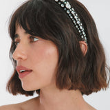 Jennifer Behr - Luciana Headband -- Black Crystal