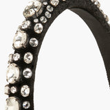 Jennifer Behr - Luciana Headband -- Black Crystal