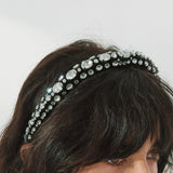 Jennifer Behr - Luciana Headband -- Black Crystal