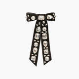 Jennifer Behr - Lucia Bow Barrette -- Black Crystal