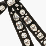 Jennifer Behr - Lucia Bow Barrette -- Black Crystal
