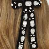 Jennifer Behr - Lucia Bow Barrette -- Black Crystal