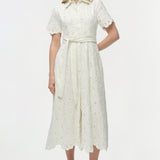 Simkhai - Audria Belted Linen Midi Dress