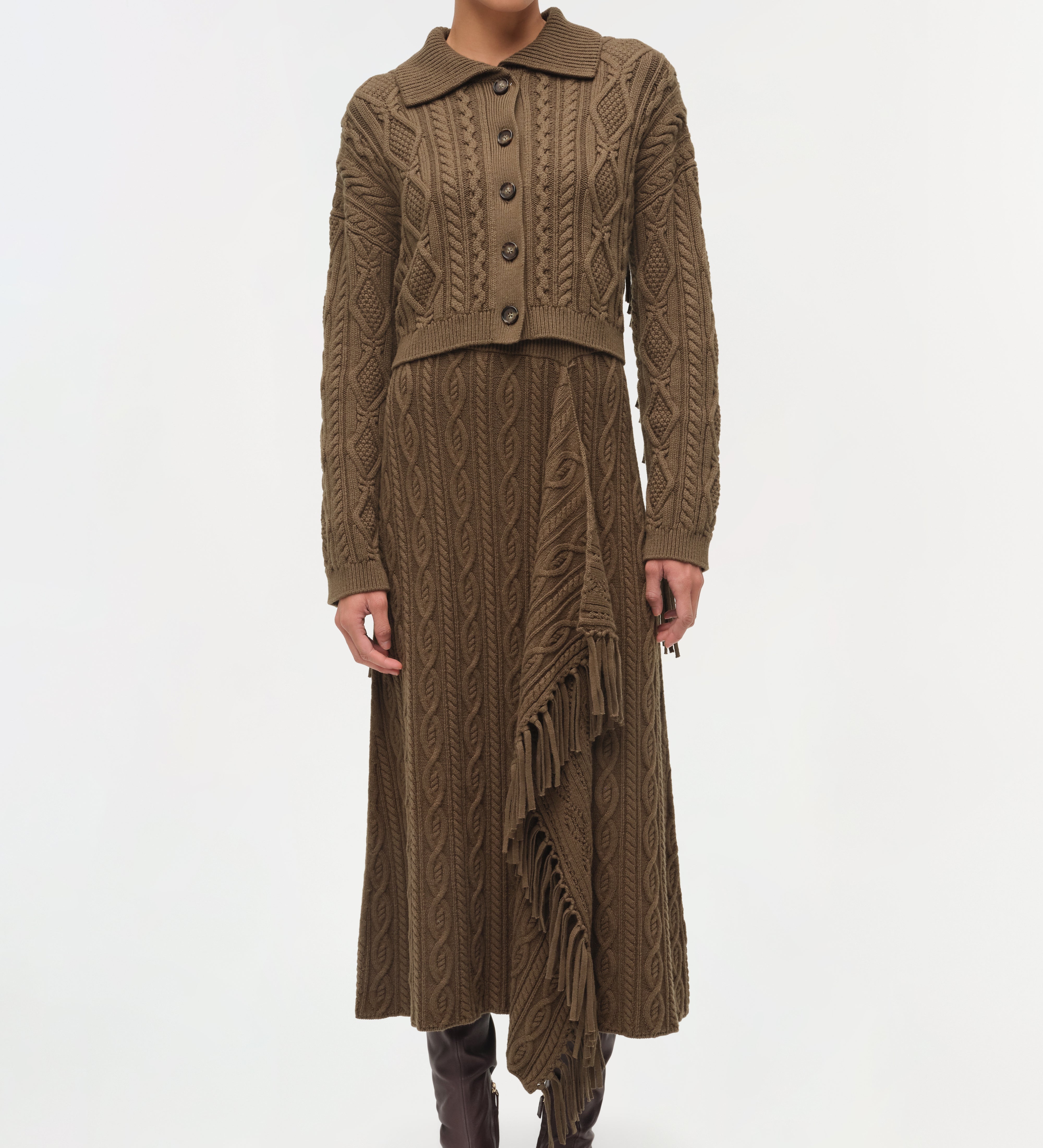 Simkhai - Virginia Wool Fringe Cardigan