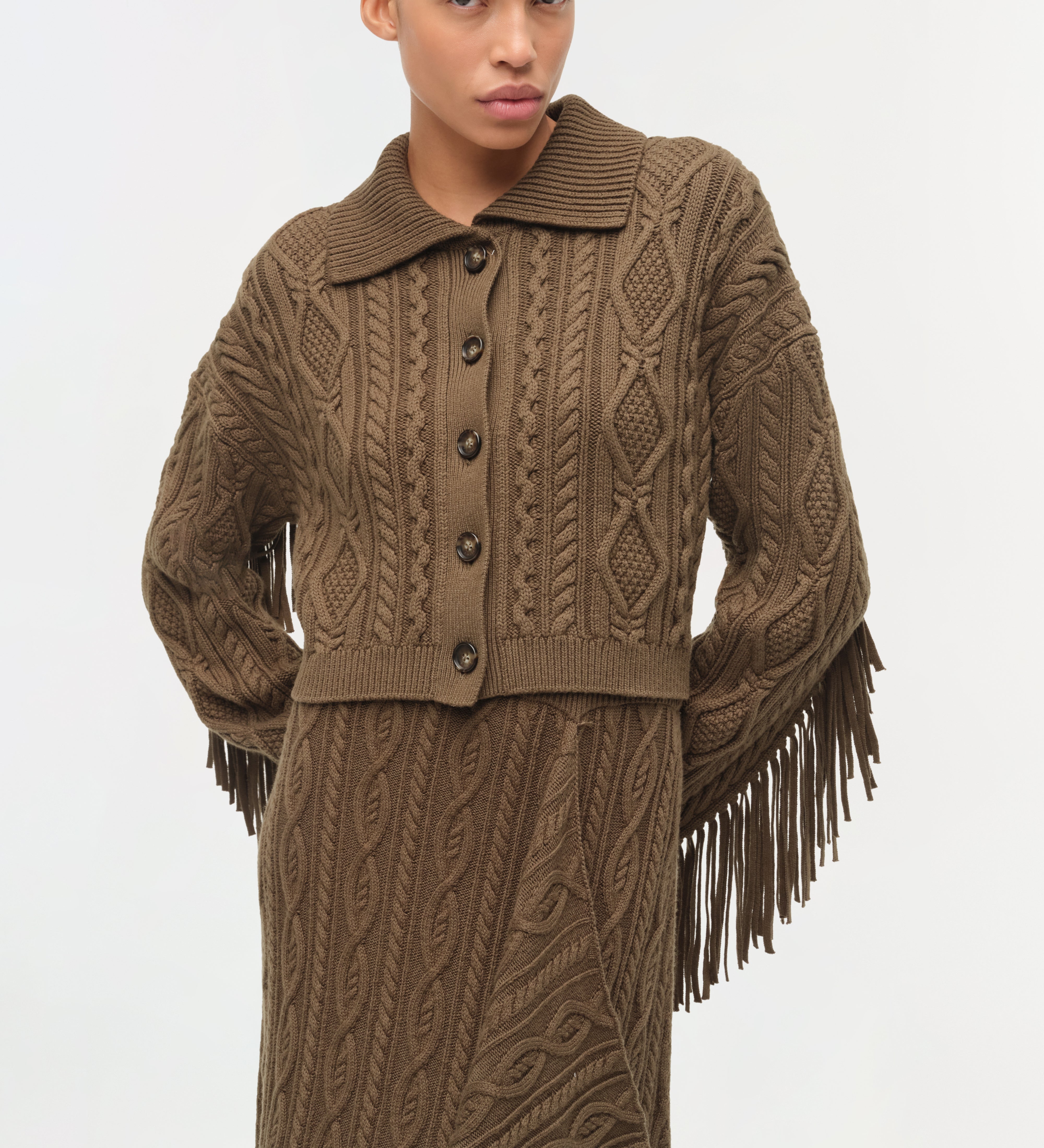 Simkhai - Virginia Wool Fringe Cardigan