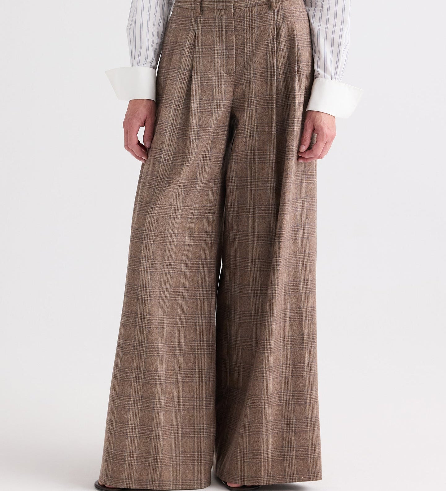 TWP - Avery Pant in Glen Plaid Wool Flannel
