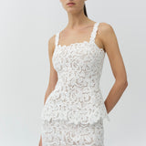 Simkhai - Rylin Floral Raffia Mini Dress
