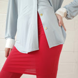 Conner Ives - Silk Jersey Winged Collar Shirt