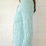 Conner Ives - The Shirred Knit Cashmere Cardigan - Baby Blue