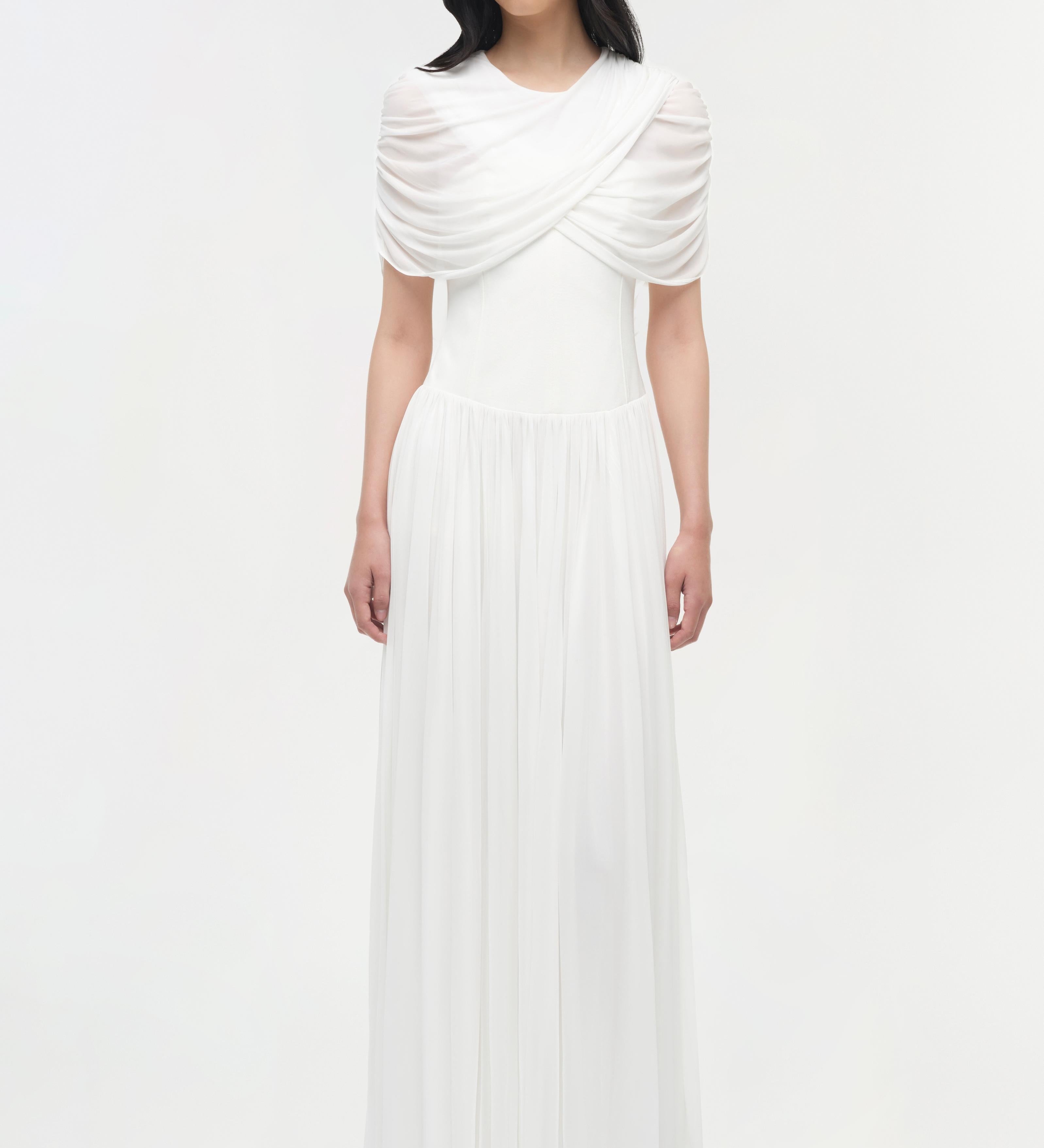 Simkhai - Nancie Draped Jersey Cape Maxi Dress