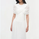 Simkhai - Nancie Draped Jersey Cape Maxi Dress