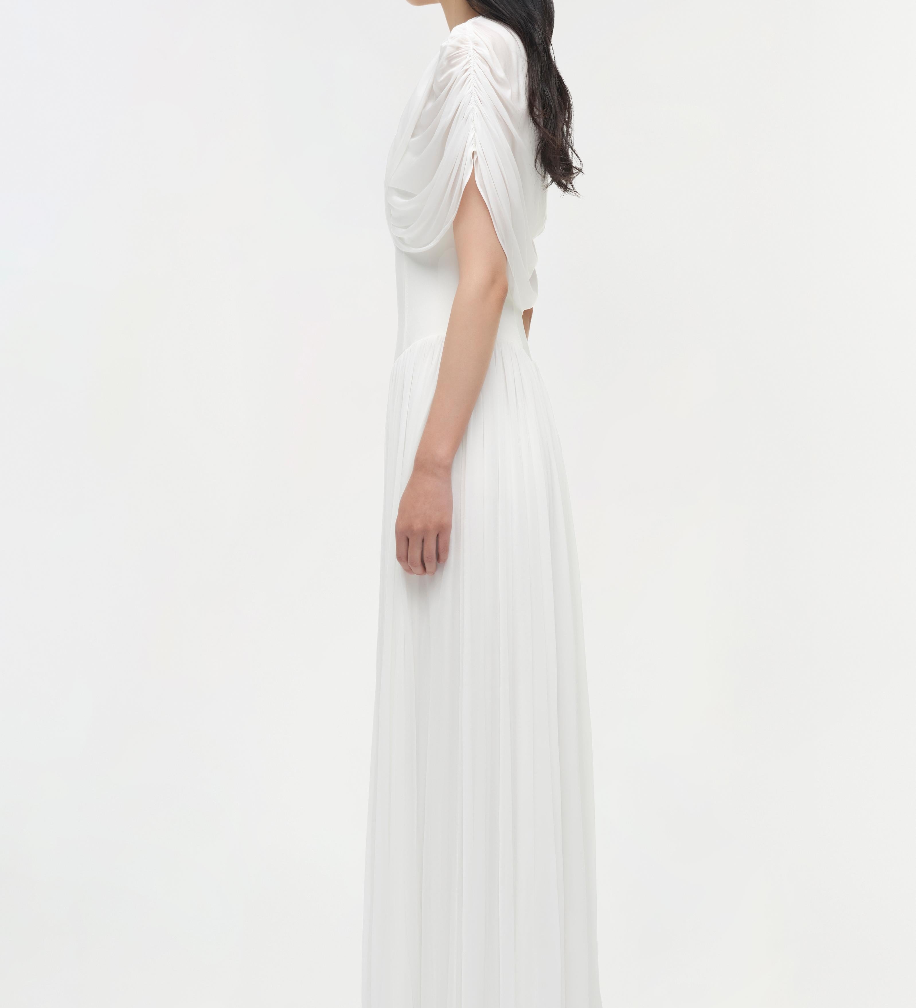 Simkhai - Nancie Draped Jersey Cape Maxi Dress