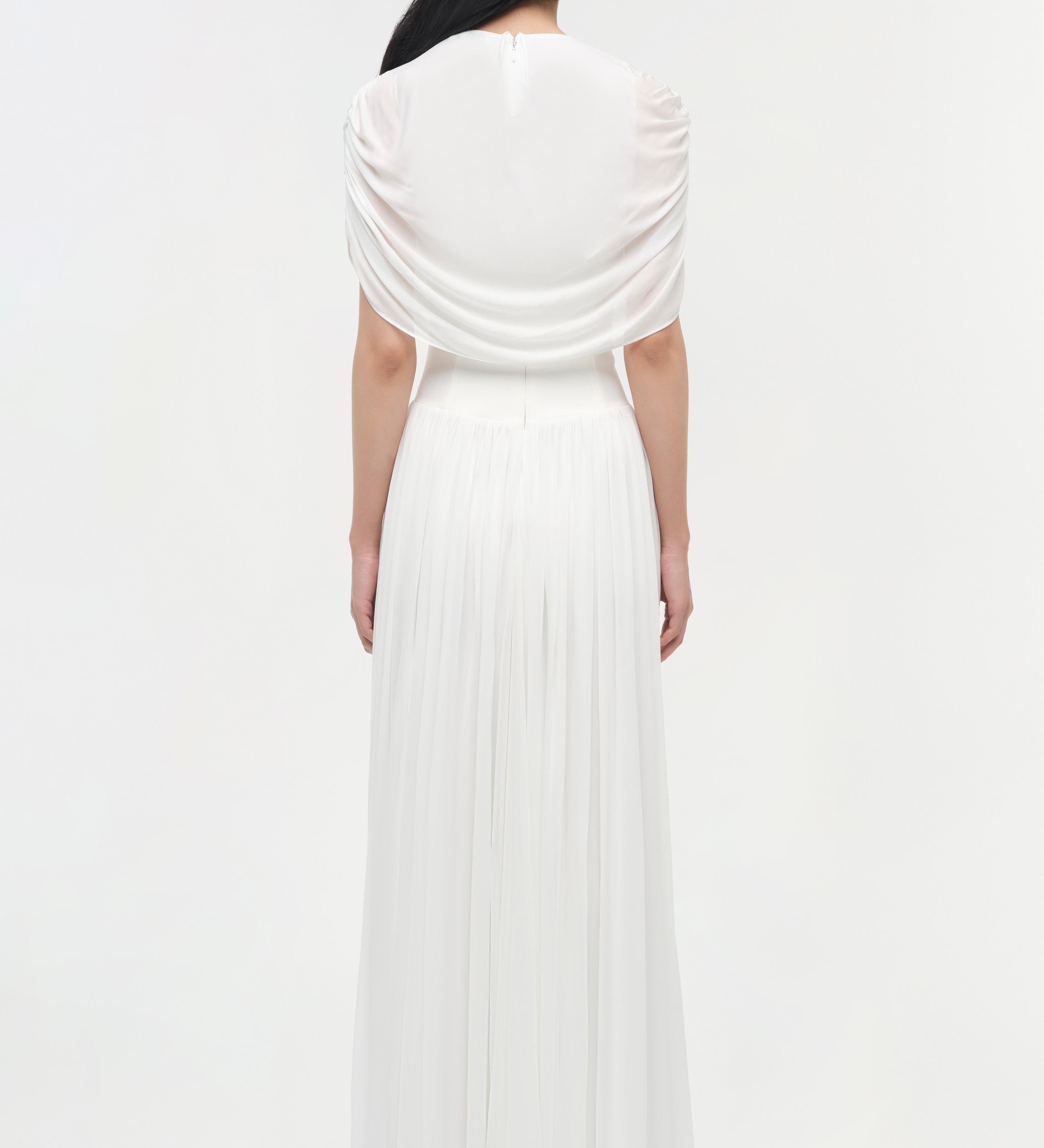Simkhai - Nancie Draped Jersey Cape Maxi Dress