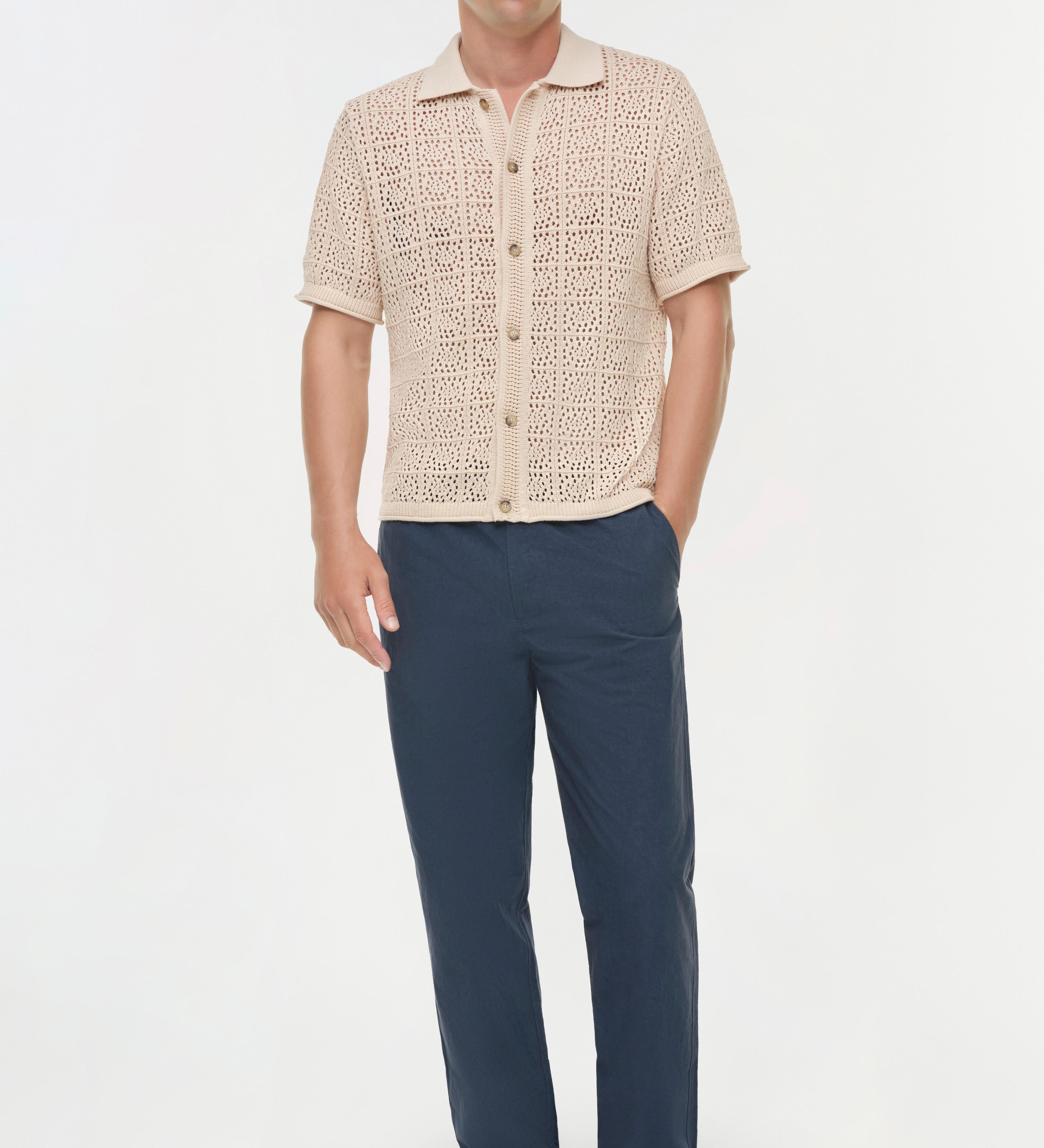 Simkhai - Billy Open Knit Shirt