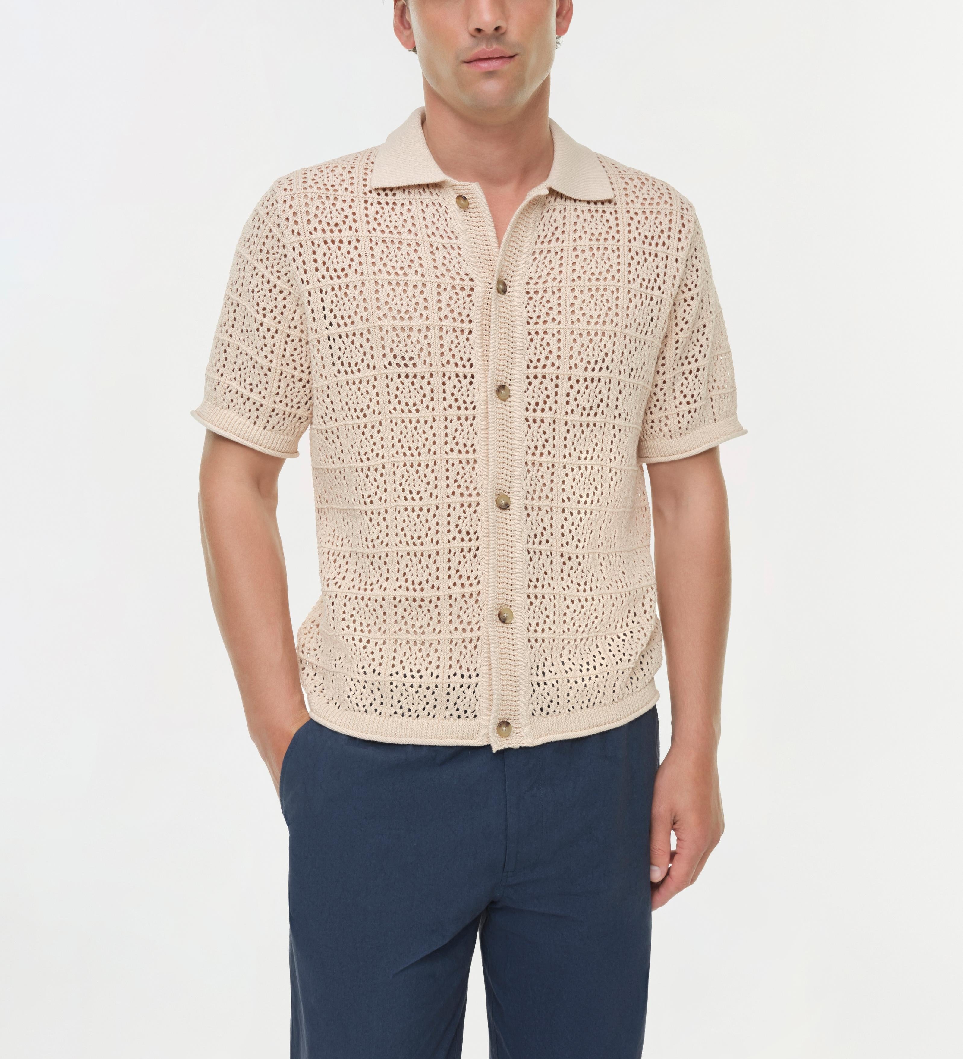 Simkhai - Billy Open Knit Shirt