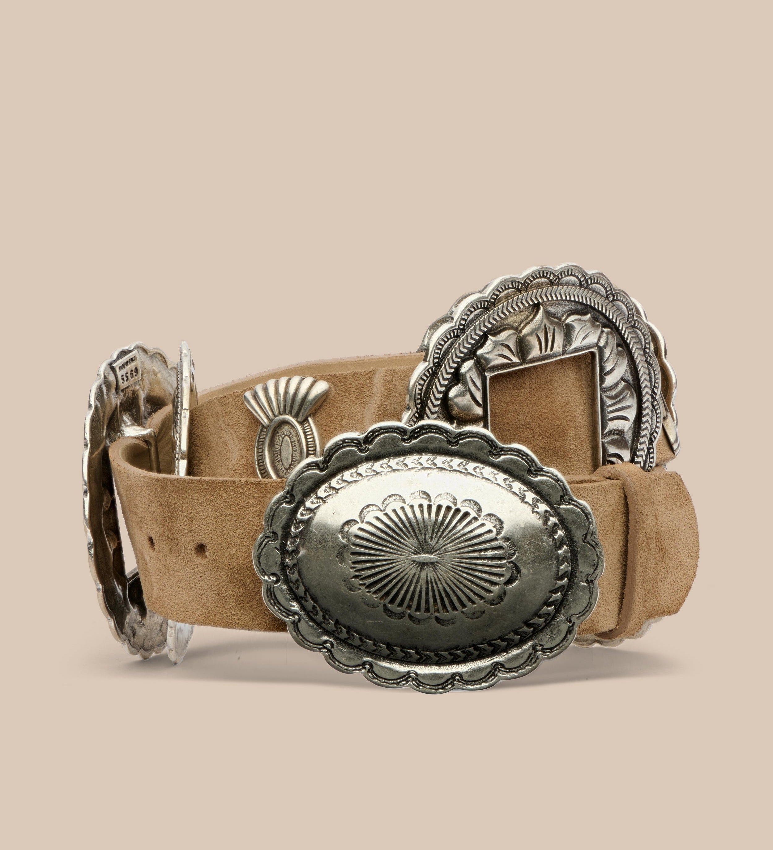 L'AGENCE - Austin Suede Concho Belt