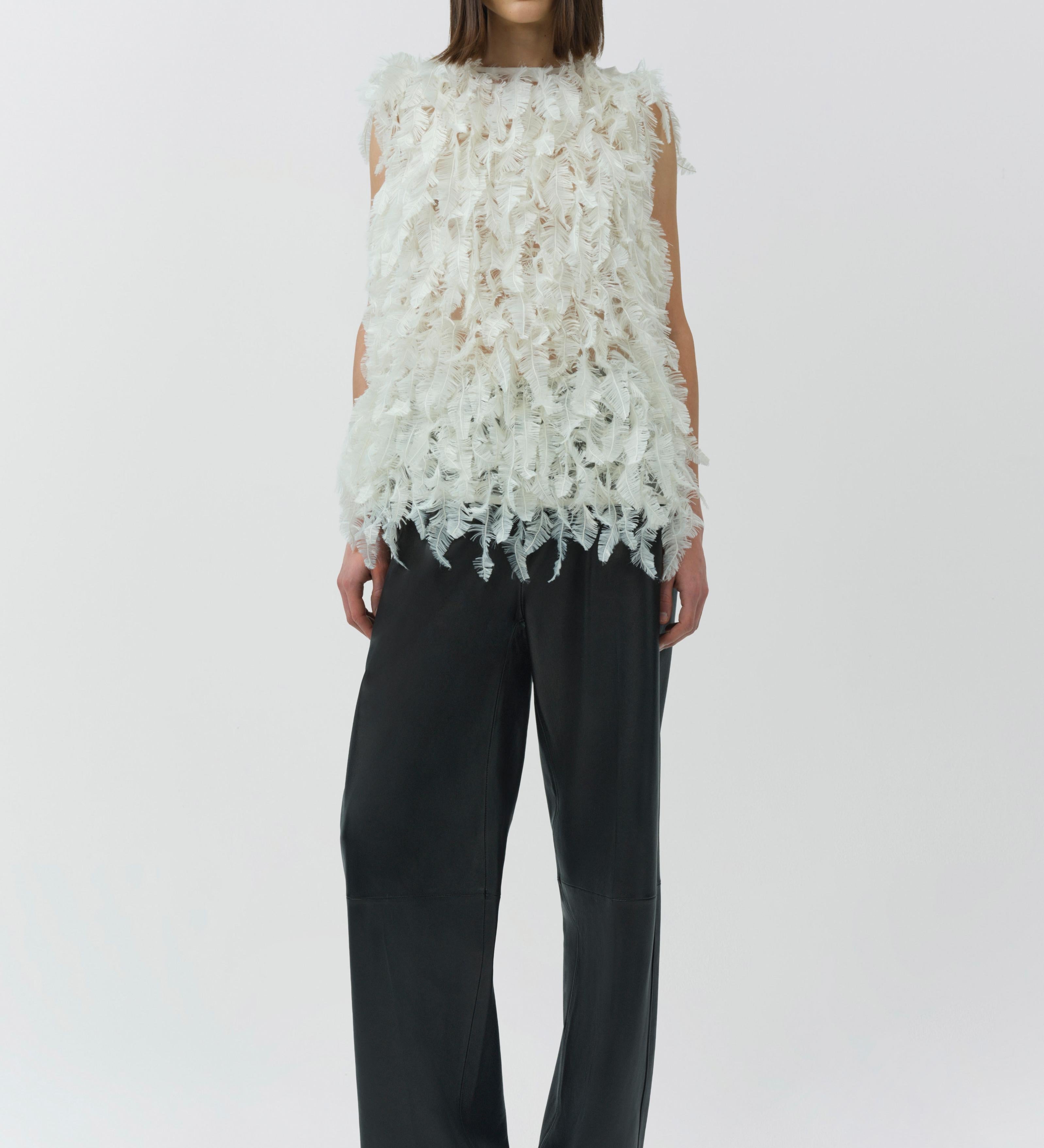 Simkhai - Fei Feathery Satin Top