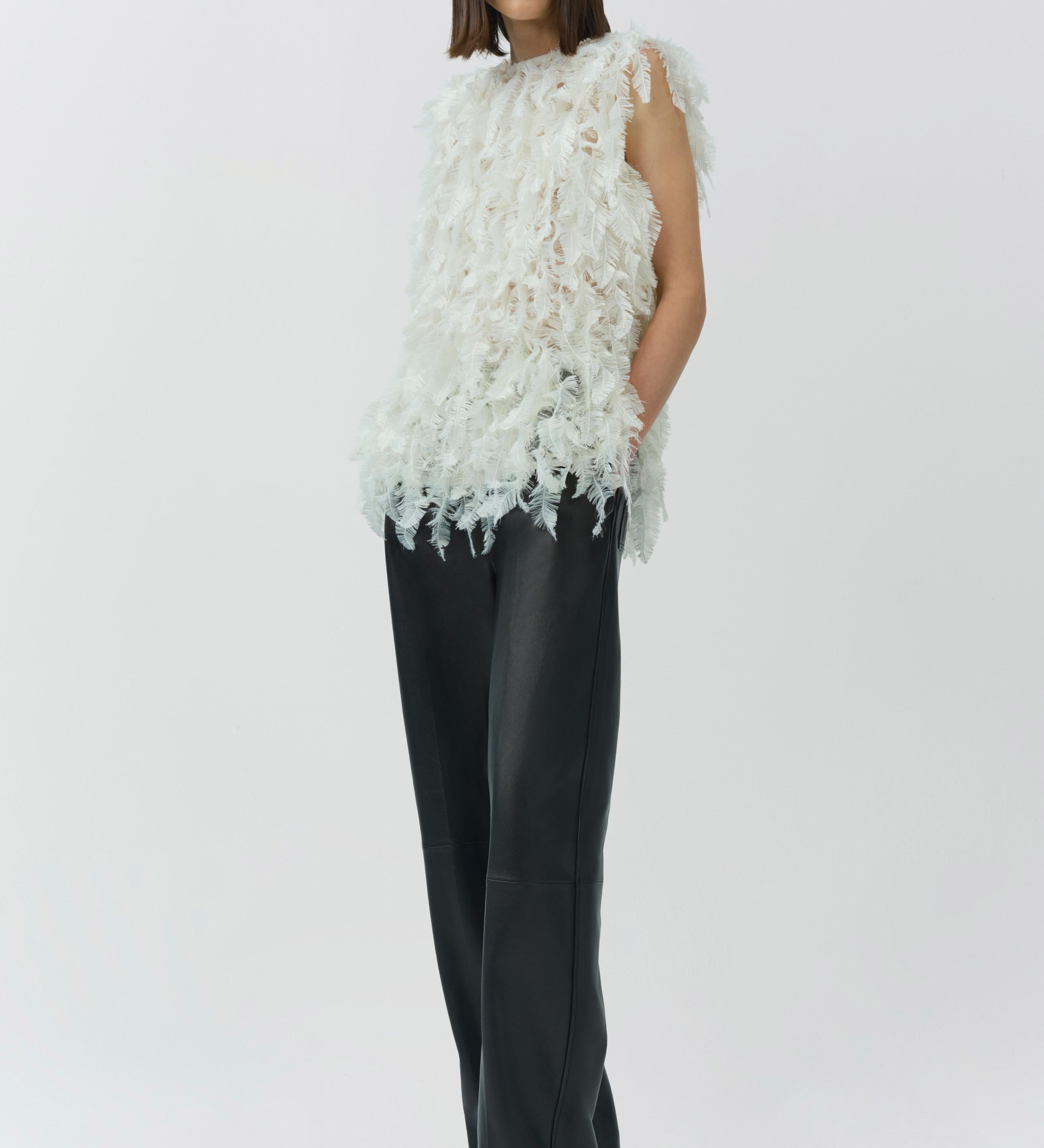 Simkhai - Fei Feathery Satin Top