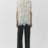 Simkhai - Fei Feathery Satin Top