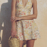 Faithfull - Mira Mini Dress Adeline Floral Yellow