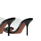 Alaïa - Heart Mules In Patent Calfskin