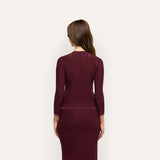 L'AGENCE - Irvin Pointelle Knit Cardigan