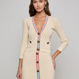 L'AGENCE - Irvin Pointelle Knit Cardigan