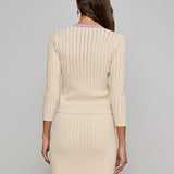 L'AGENCE - Irvin Pointelle Knit Cardigan