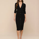 L'AGENCE - Irvin Pointelle Knit Cardigan