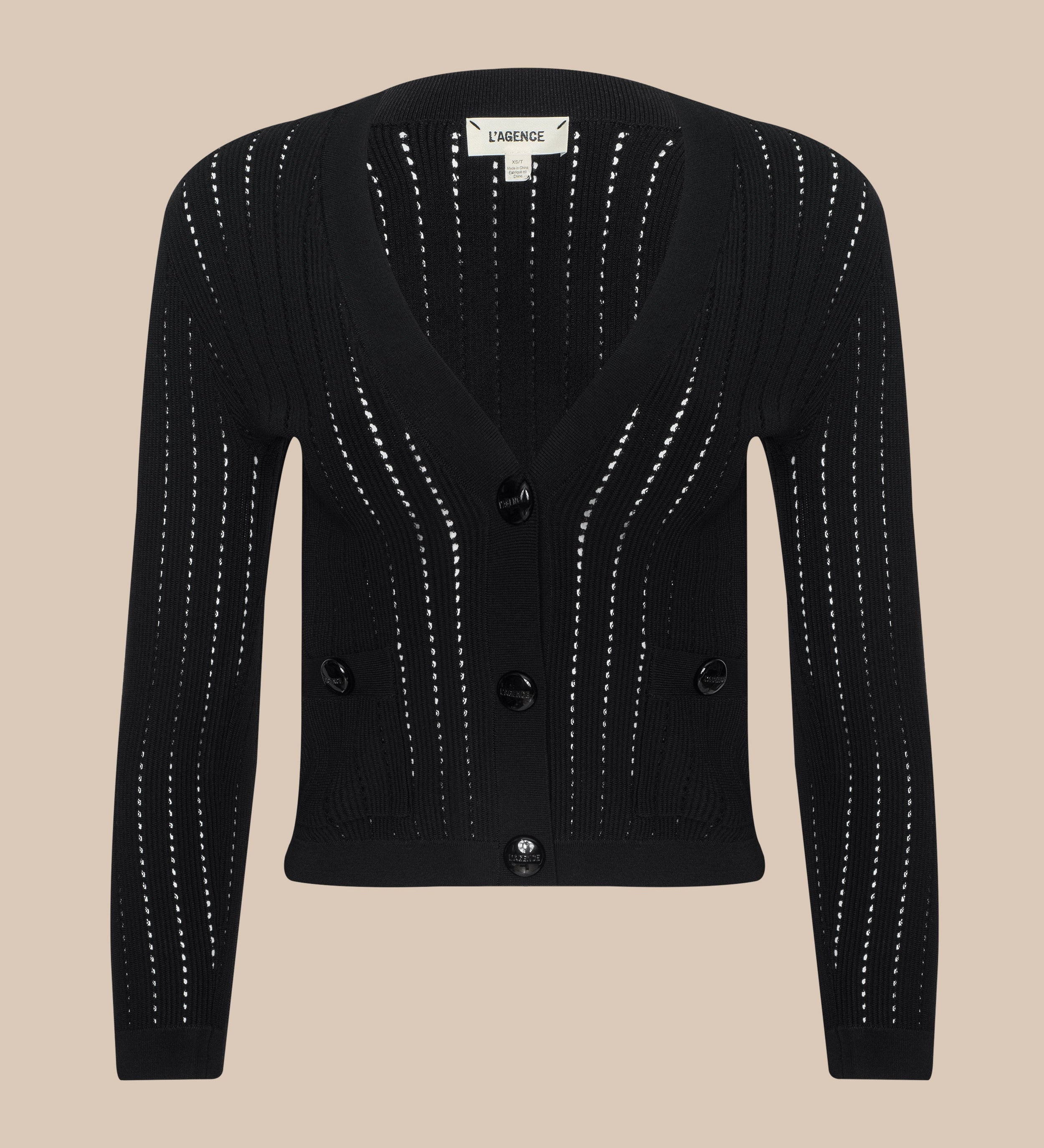 L'AGENCE - Irvin Pointelle Knit Cardigan