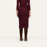 L'AGENCE - Melania Pointelle Knit Skirt
