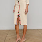 L'AGENCE - Melania Pointelle Knit Skirt
