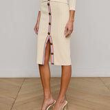 L'AGENCE - Melania Pointelle Knit Skirt
