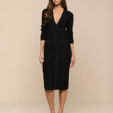 L'AGENCE - Melania Pointelle Knit Skirt